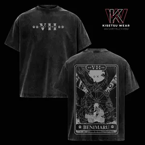Benimaru Shinmon Fire Force T-Shirt – Vintage Washed Enbu Lord Inspired Tee, Fire Force Benimaru Anime Graphic Shirt, Dark Aesthetic Drip, Anime Streetwear Apparel, Soft Cotton Casual Unisex Top, Gift for Fire Force Fans