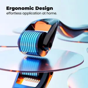 Derma Roller for Hair Beard Facial Skin Face Body Scalp 540 Titanium Microneedle for Men Women Moisturizing Calmoseptine Ointment