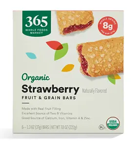 365 by Whole Foods Market, Organic Strawberry Cereal Bar 6 Count, 7.8 Ounce