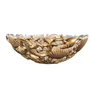 Godinger Art Co. Sea Treasures Silverplate Bowl Centerpiece 10" - Elegant Shell Design for Home Decor