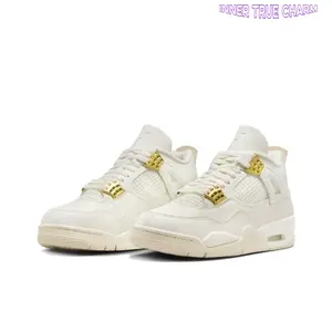 Mid-Top Retro Basketball Shoes Off White Cushioning Breathable Streetwear Sneakers