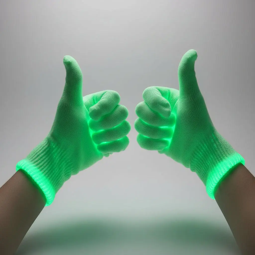 UV Reactive Rave Gloves