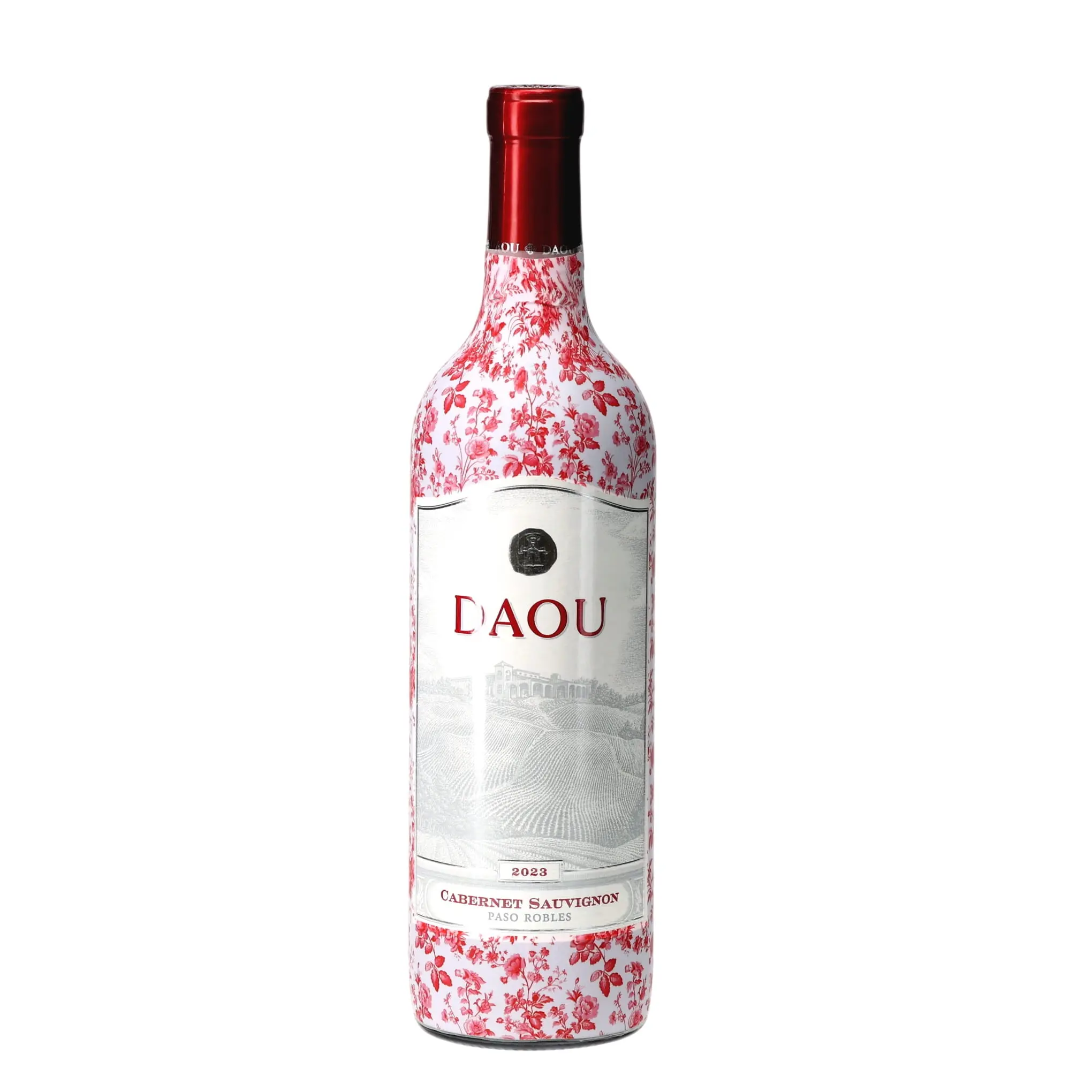 Limited Edition Grandmillennial Deep Red Floral - DAOU Wine