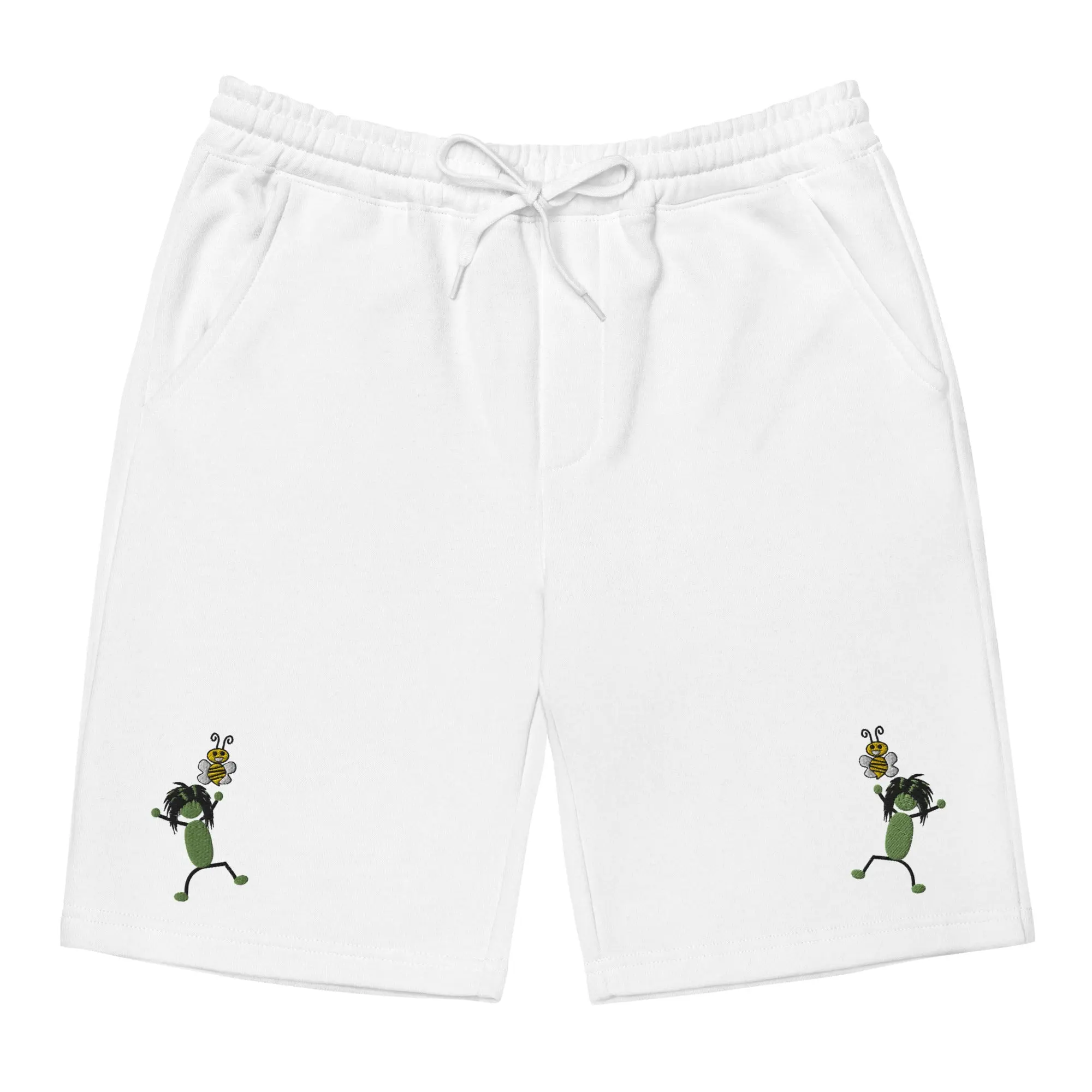 Be Happy Mens White Shorts