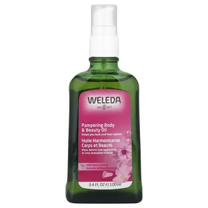 Weleda Pampering Body & Beauty Oil, Wild Rose Extracts, 3.4 fl oz (100 ml)