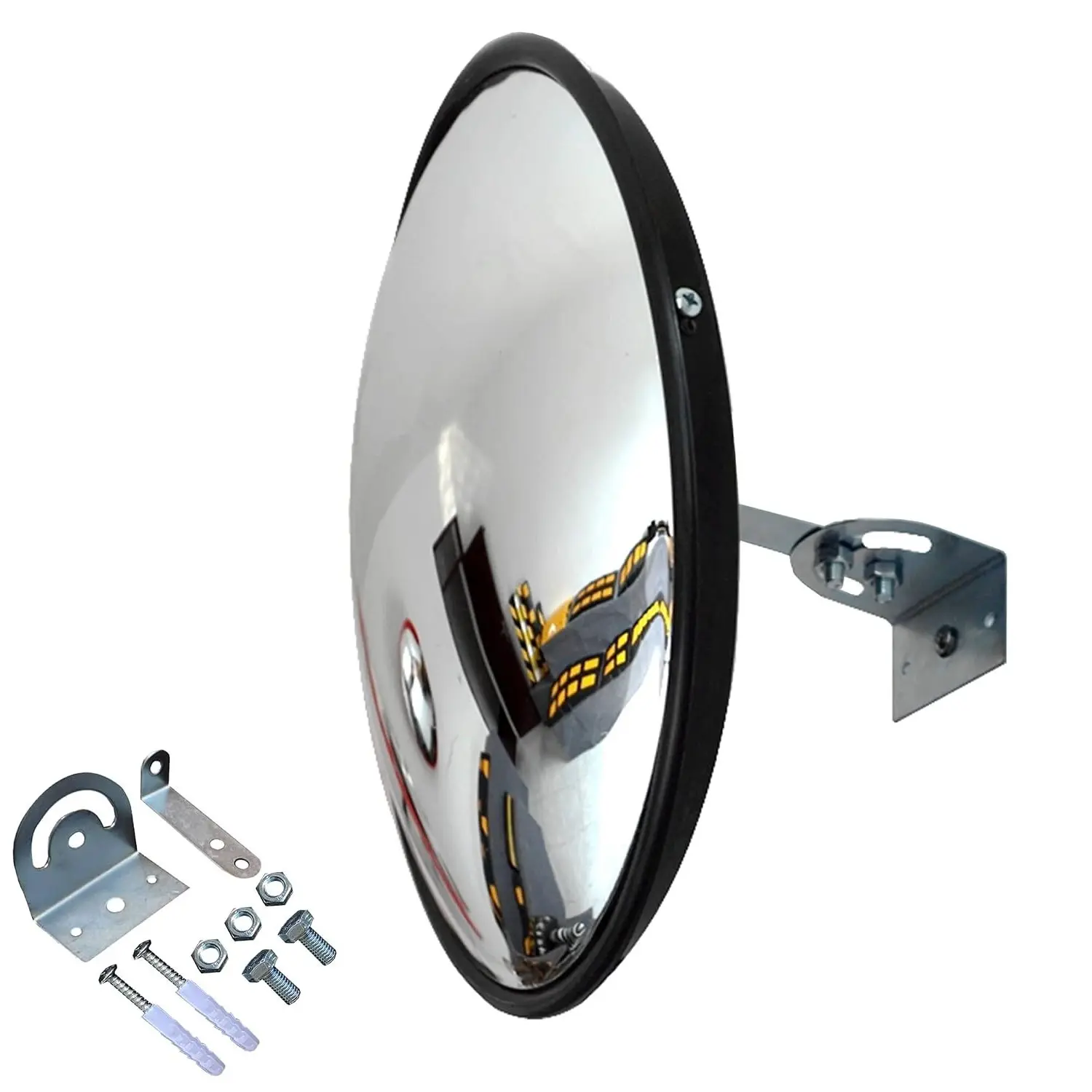 Convex Mirror - 18" Security Mirror for Business, Garage, Warehouse, Office. 18 Inch Convex Safety Mirror Indoor Outdoor with Clear View Wall-Mounted