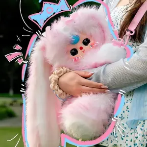 YW-Hug Baby Backpack  series Mystery Boxes Bag Pendant Bunny Plush Dolls Soft Collectibles Hidden Style 1/16