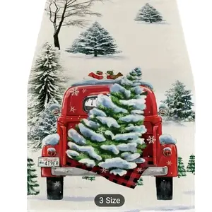 6 ft Christmas Truck Canvas Table Runner