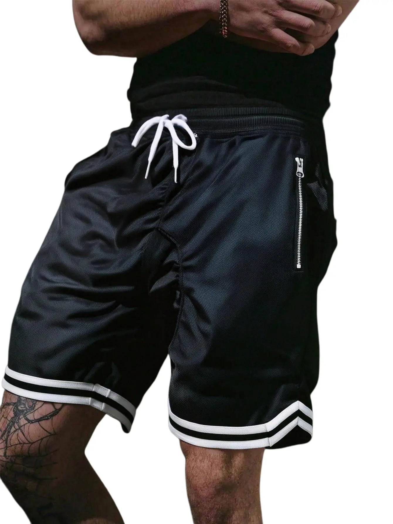 tiktok freeship athletic shorts—casual straight-leg design, stylish and suitable for jogging and fitness; ideal summer Hawaiian beach wear; basketball (knee-length).  casual elastic waist pocket trouser workout  gym pant mens bottoms loose fit basic short