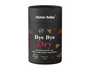 Detox Babe + Bye Bye Dry Organic Bath Salt Soak + Hydrating Moisturizing + Superfood-fueled Ingredients + Clean Formula + Coconut Milk and Honey + Fragrance Free + Sulfate Free + Paraben Free + Dye Free + Chemical Free + Non-toxic + Sustainable