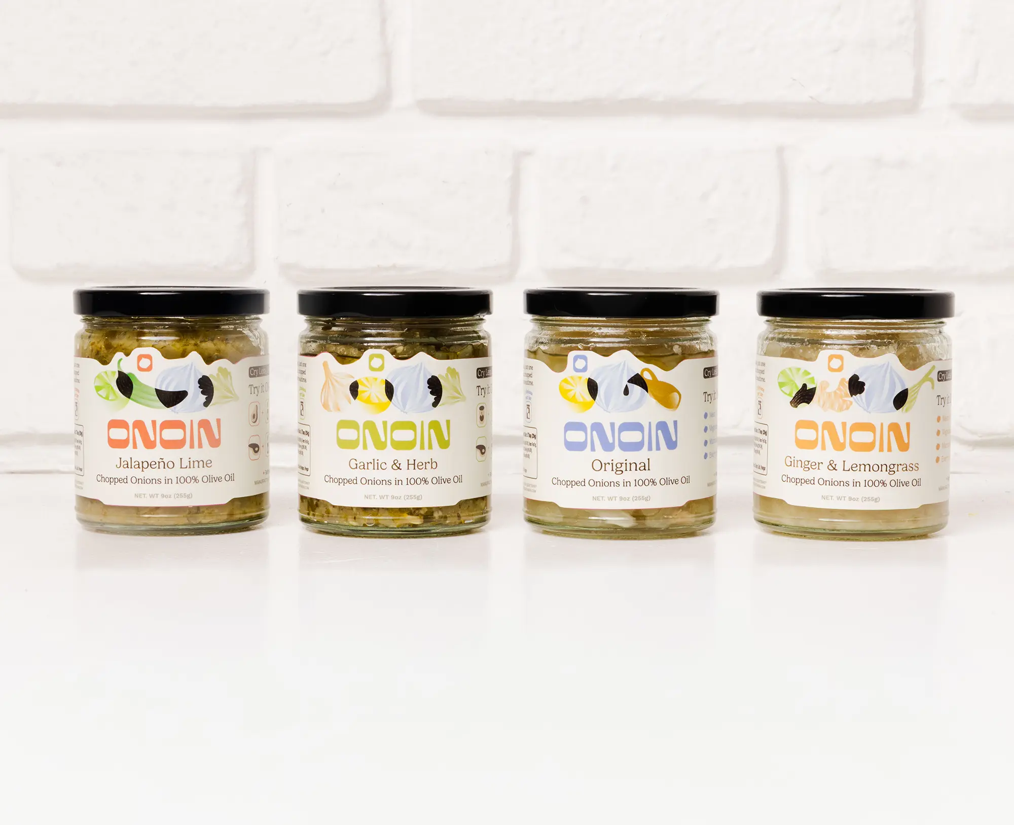 ONOIN: Chopped Onions in Olive Oil - Global Variety Pack