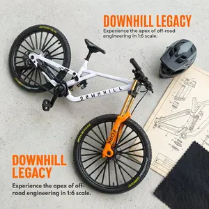 New Alloy Bicycle Model, Realistic Mountain Bike, Road Bike Desktop Decor, Collectible Mini Bike, Office & Home Decoration, Christmas Gift
