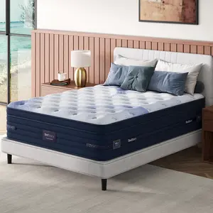 BedStory SpineAlign Hybrid Mattress - Firm Memory Foam with Pocketed Coils for Ergonomic Support, Perfect for Back & Side Sleepers