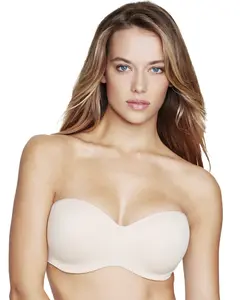 Dominique Oceane Strapless Seamless Underwire Bra #3541 - No-Slip Fit, Multiple Styles, Lightly Lined, Backless & Gown Ready -  Nude