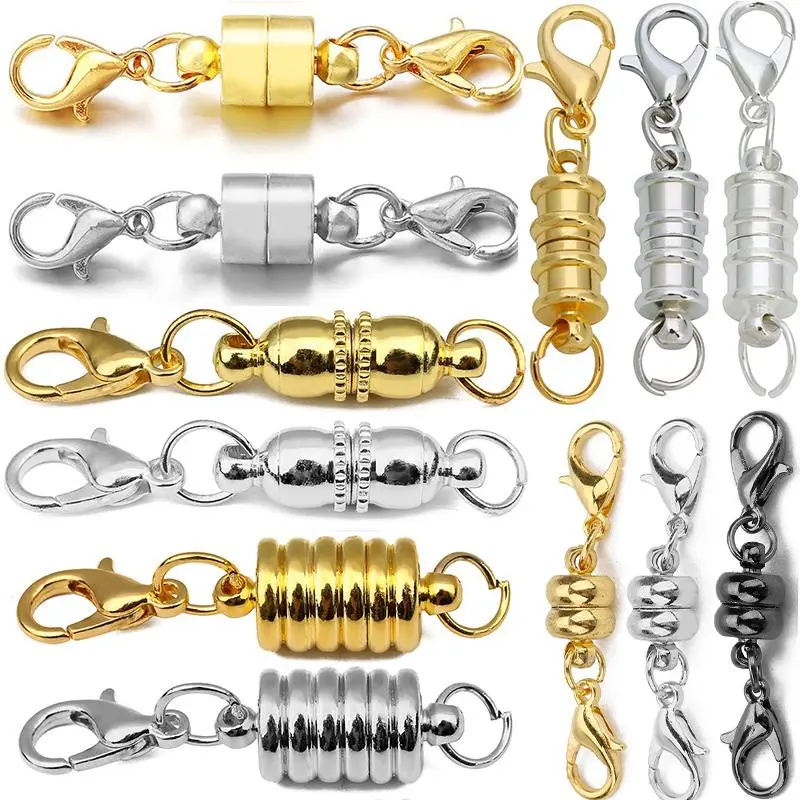 Louleur Magnetic Clasps for Jewelry Making DIY Bracelet Necklace Magnet Clasp Connector Buckle Fasteners Accessories