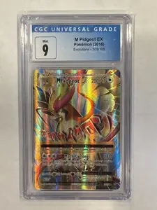 GRADED AUTHENTIC POKEMON TCG CGC-GRADE-9-M PIDGEOT EX-EVOLUTIONS-#105/108
