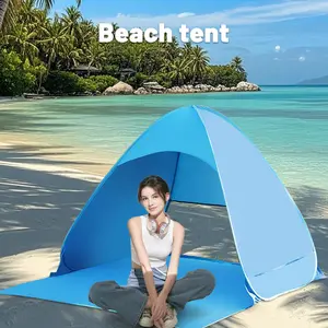 Pakicetus 1-2 Person Beach Cabana Tent, A Pop-Up Tent, No Need to Set Up, Carry Bag - Compact Folding Design for Outdoor Camping, Picnics, And Travel