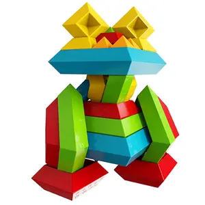 Pyramid Building Blocks Magic Tower Brain-Boosting Educational Multi-Functional Particles Children Boys Girls Assembly Toys Luban Tower 3d printed