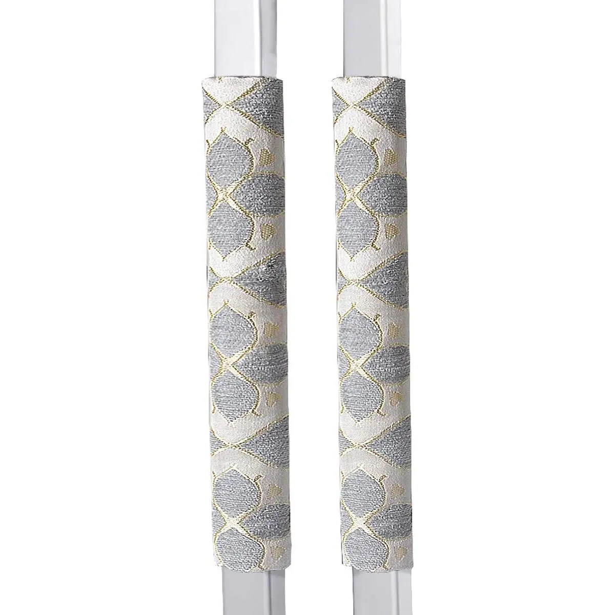 OUGAR8 Refrigerator Door Handle Covers Handmade Decor Protector for Ovens, Dishwashers.Keep Your Kitchen Appliance Clean from Smudges, Food Stains (Quatrefoil)