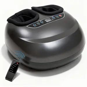 Professional Shiatsu Foot Massager Machine for Plantar Fasciitis Relief – Heat & Air Compression Therapy, Improves Circulation, Fits Size 10, Ideal Gift for Parents, Grandparents & Family give me  foot  massager  original