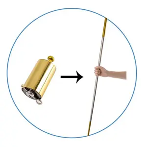 Magic Props Telescopic Magic Wand with Illuminated Tip and Handle for Creative Effects and Illusions