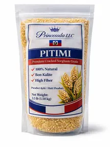 Premium Haitian Pitimi – Natural Cracked Sorghum Grain 3.5lb | Product of Haiti