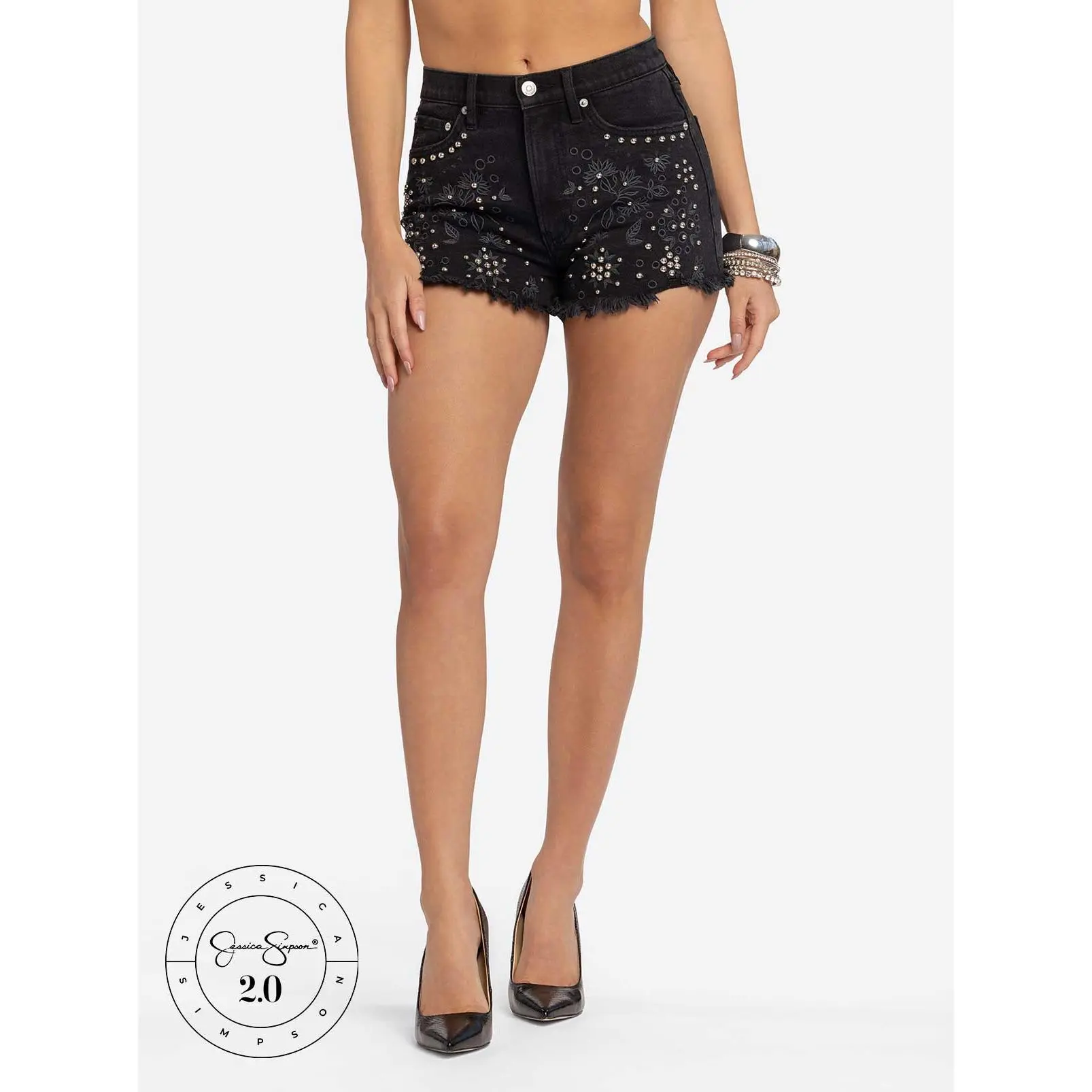 Jessica Simpson 2.0 Patsy Short in Washed Black