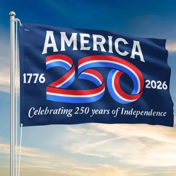 American 250 Years Flag – 1776–2026 Patriotic 3x5 USA Anniversary Flag Garage & Man Cave American Flag Tapestry Big Slogan Summer Boat flag banners New Year Decor Printed Polyester