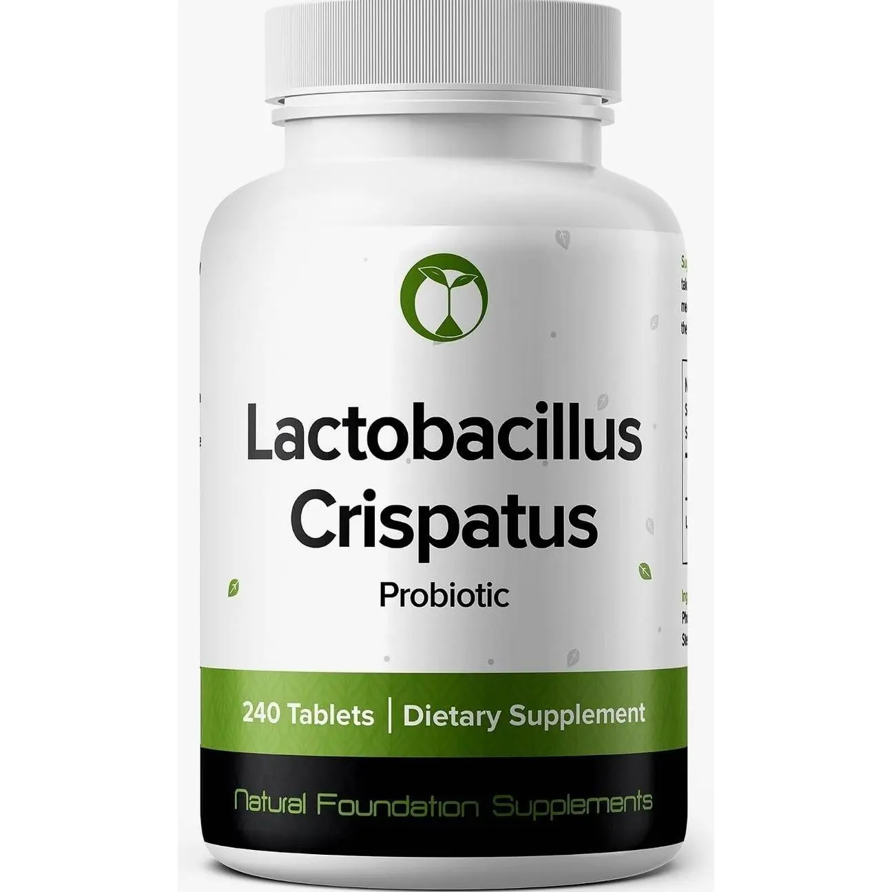 Lactobacillus Crispatus Probiotic 240 Tablets (4 Month Supply) – Researched Strain LCR86 – 3 Billion CFU – Digestive & Vaginal Health Support – GMP Certified (240, Lactobacillus Crispatus)
