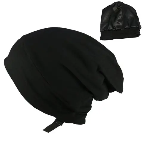 Unisex Satin-Lined Adult Caps - Haircare Accessories, Protective Head Wraps, Heatless Night Bonnets, 24-Hour Hair Protection, Simple and Effective for Anyone Seeking Reliable Hair Protection, Versatile Fashion for Diverse Needs