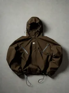 Spring Summer Hooded Windproof Jacket, Lightweight Design Waterproof Outdoor Hiking Jacket, Casual Street Style, Zip Pockets, Daily Wear, Windproof Outerwear