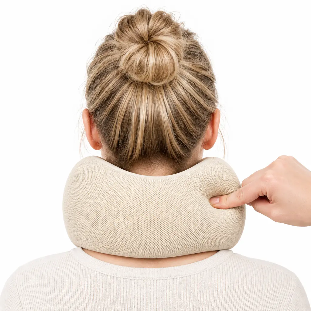 Portable Ergonomic Neck Support Collar for Hiking & Cycling, Lightweight Breathable Neck Brace for Outdoor Travel