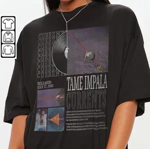 Vintage Bootleg Inspired Tee Tame Impala Currents Vintage T-Shirt, Tame Impala Currents Album Shirt, Retro 90s Vintage Shirt Music Hoodie, Sweatshirt, Hoodie Sweatshirt, Hoodie, Comfort Colors E6S