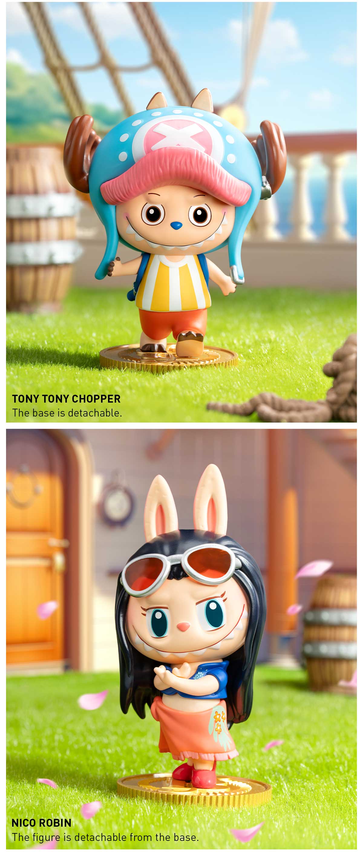 POP MART THE MONSTERS × One Piece Series Figures, Labubu Collectible Toys