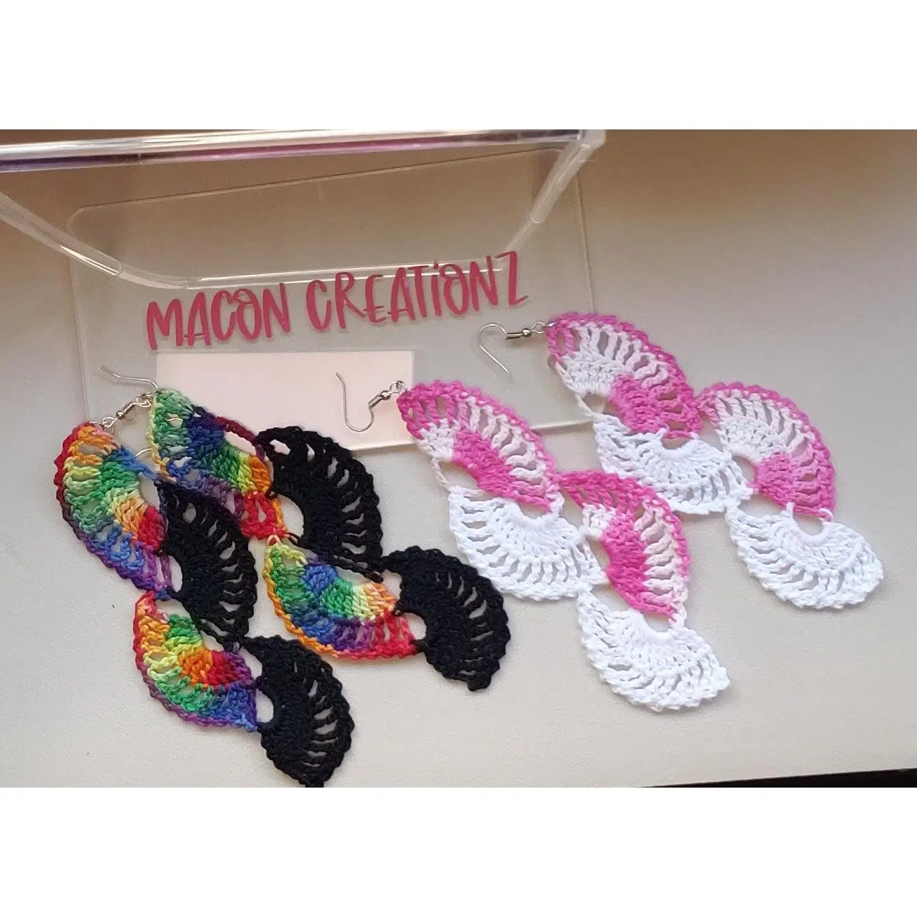 Deluxe Crochet Fan Earrings