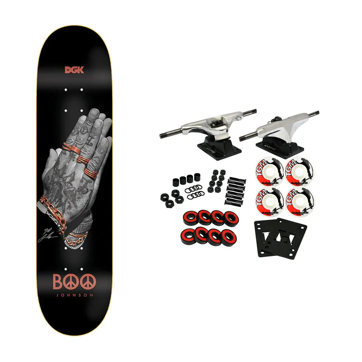 DGK Skateboard Complete Boo Johnson Desert Prayers 8.25" x 31.85"