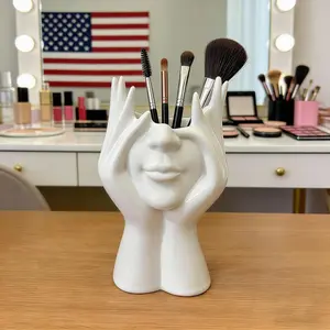 Human body art modeling storage box, household items, student dormitory desk, stationery pen holder, makeup brush storage box, Desk Organizer, Desk Accessories