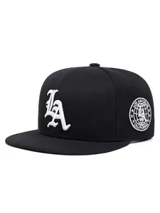 2026 New Creative Baseball Hat LA Letter Side Earth Embroidered Flat Edge Hat, Flat Bill Hat Street Personalized Hip Hop Skateboarding Hat Outdoor Sports Sunshade Hat Daily Leisure Commuting Decorative Hat Male Female Same Style