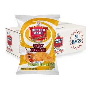 Made Special Chips (BBQ) 50 50 x 1 oz.Bags Crunchy, Individual Snacks Made from Fresh Potatoes Family Owned and Operated