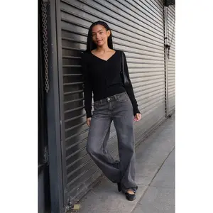 John Galt Women's Black Button Down Cardigan