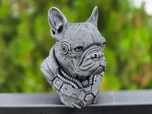 Cyberpunk Animal 3d Printed Statue Busts - Hand Painted - 6 Inches Tall - Unique Designs