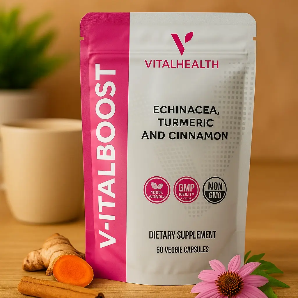 VitalBoost Daily Energy & Immunity Support – Natural Adaptogenic Formula – Sugar Free Capsules  ⸻