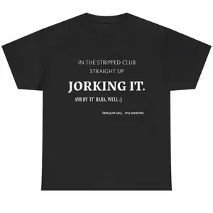 Jorking It Cotton T Shirt Featuring Cursed and Weirdcore Design Perfect for Meme Fans and Humor Enthusiasts