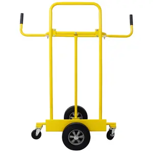 STEEL PANEL CART Drywall Sheet Cart & Panel Dolly 1000lbs with 10in Rubber Wheels & Secure Anti-Slip Surface for Effortless Transport