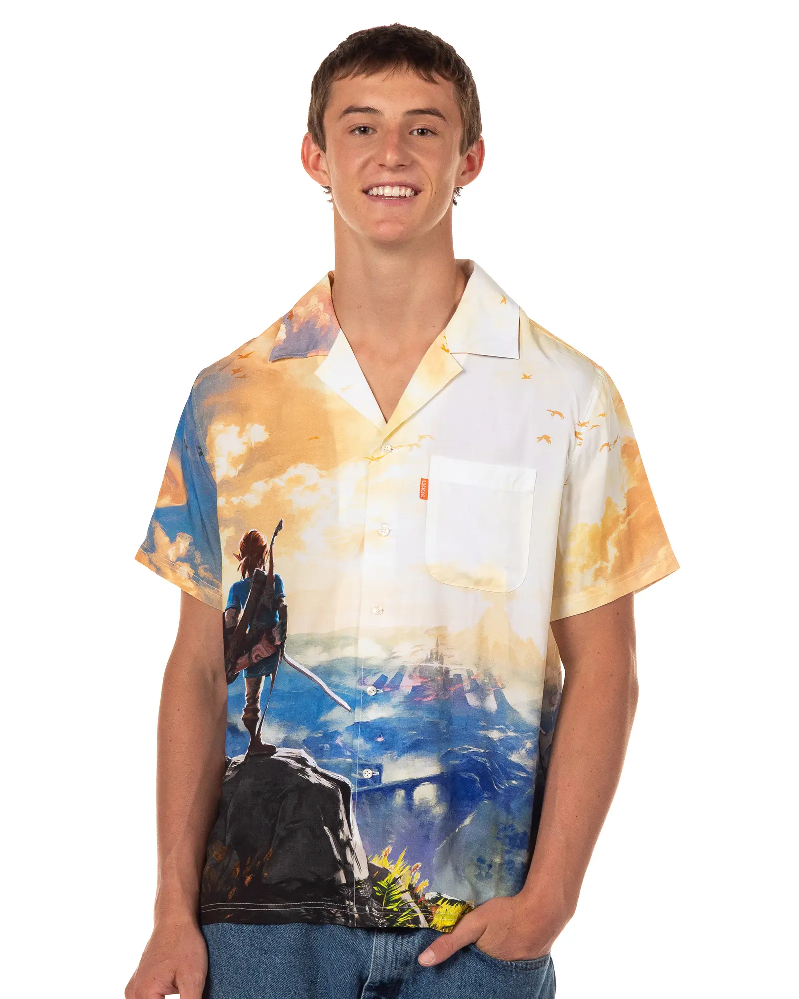 Nintendo The Legend of Zelda Hawaiian Shirt Breath Of The Wild