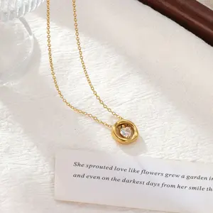 Round Diamond Necklace