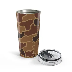 Everything Camo Collection – Drake Old School Camo 20oz Insulated Tumbler – Stainless Steel Travel Cup, Reusable Coffee Mug with Lid