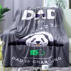 Panda Blanket Super Soft Cozy Blankets Pandas Stuff Pandabear Gift for Dad Flannel Fleece Blanket Lightweight Cute Panda Accessories