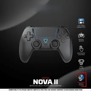 Wireless Gamepad Gyro Sensor Hall Joystick and Effect Trigger for PS4 NS2 Wired Controller Gamer Pro Controller with Turbo Custom Engraved