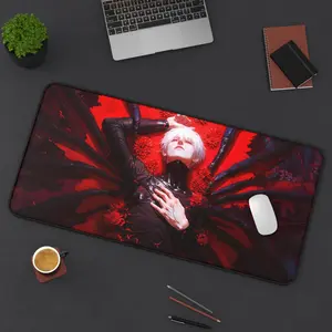 Anime Japanese Dragon Kaneki Mousepad | Mythical Creature Desk Mat | Cool Anime Art | Gaming Pad Gift | Aesthetic Japan Decor